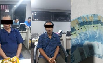 Polres Tanjung Perak Amankan Dua Terduga Pelaku Produksi dan Pengedar Uang Palsu