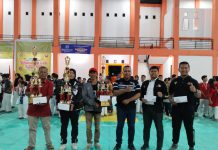 Kasat Reskrim Polres Aceh Selatan Resmi Tutup Kejuaraan Karate Gabdika Piala Kapolres Cup 2023
