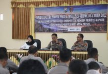 Wujudkan Polri Presisi, Bidpropam Polda Jatim Gelar Pembinaan Etika Profesi di Trenggalek