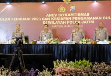 Pimpin Anev Sitkamtibmas, Kapolda Jatim Apresiasi Bupati dan Walikota yang Peduli Perlintasan Kereta Api