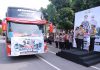Polres Kediri Lepas 4 Bus Fasilitasi Balik Mudik Gratis ke Jakarta