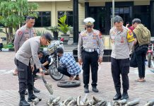 Polres Nganjuk Kembalikan Motor Hasil Operasi Saat Ramadhan, Berikut Persyaratannya