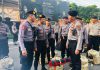 80 Personel Polresta Malang Kota Perkuat Pengamanan Pilkades Serentak di Kabupaten Bangkalan