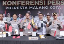 Polisi Berhasil Amankan Tersangka Curas Yang Beraksi di Rumah Kos Kota Malang