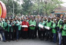 Silaturahmi Dengan Komunitas Ojol, Kapolres Jombang Ajak Patuhi Peraturan Lalulintas