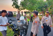 Respon Cepat Aduan 110, Polres Pamekasan Berhasil Amankan Belasan Motor Knalpot Brong