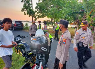 Respon Cepat Aduan 110, Polres Pamekasan Berhasil Amankan Belasan Motor Knalpot Brong
