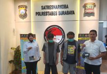 Polrestabes Surabaya Berhasil Ungkap Peredaran Narkoba, Dua Tersangka Berkedok Juru Parkir Diamankan