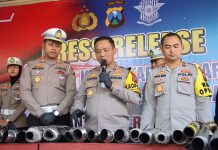 Harkamtibmas Polres Tuban Amankan Ratusan Motor Tidak Sesuai Standart