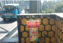 Peduli Keluh Kesah Masyarakat Polisi Pasang Box Curhat dan Motivasi di Jembatan Suhat Kota Malang