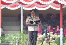 Karoops Pimpin Pelantikan Pengambilan Sumpah Diktuk Bintara Polri Gelombang I T.A 2023 SPN Polda Jatim