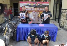 Polres Tanjungperak Berhasil Mengamankan 2 Begal Motor Yang Beraksi di Jalan Sukolilo