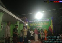 10 Muharram Warga Dusun Rajeg Sumber Gedang Pandaan Gelar Santunan Anak Yatim Piatu dan Dhuafa