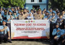 Polwan Goes To School AKBP Herlina Ajak Pelajar Bijak Bermedsos