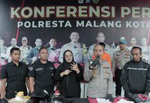 Polresta Malang Kota Berhasil Amankan Pelaku Curanmor Bersajam Beraksi di 20 TKP