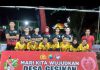 Polres Tulungagung Kampanyekan Bahaya Narkoba Lewat Olah Raga Bola Volly