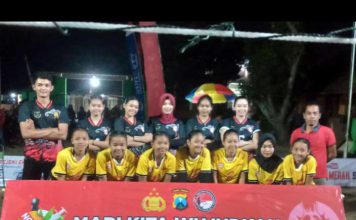 Polres Tulungagung Kampanyekan Bahaya Narkoba Lewat Olah Raga Bola Volly