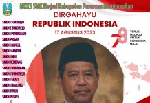 Ketua MKKS SMK Negeri Kabupaten Pasuruan Mengucapkan Dirgahayu Republik Indonesia ke-78