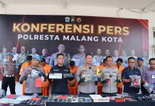 Polresta Malang Kota Berhasil Ungkap Penjualan Motor Hasil Curian, Lima Tersangka Diamankan