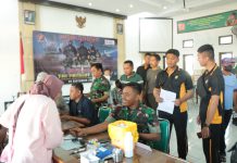 Soliditas Sinergitas, Anggota Polresta Sidoarjo Turut Donor Darah di Kodim 0816