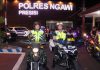 Sinergitas Polres Ngawi Laksanakan Patroli Bersama TNI Amankan Pilkades Serentak