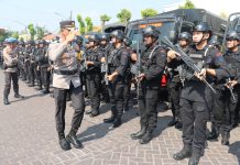 Amankan Pilkades Serentak 2023, Polres Pasuruan Gelar Apel Pergeseran Pasukan