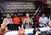 Polisi Berhasil Amankan Dua Kurir Narkoba di Surabaya, Ribuan Butir Pil Koplo Disita
