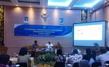 Asisten 2 Kabupaten Pasuruan Buka Sosialisasi Administrasi Pertanahan Tahun Anggaran 2023