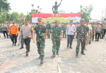 Cek Kesiapan Pengamanan Pemilu, Timwas Mabes TNI Apresiasi Sinergitas Kodim dan Polres Mojokerto