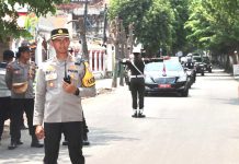 Amankan Kunjungan Wakil Presiden RI, Kapolres Pasuruan Ikut Terjun Mengamankan Jalur