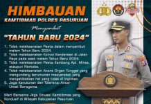 Sambut Tahun Baru 2024, Kapolres Pasuruan Himbau Ayo Jogo Pasuruan