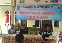 Penetapan APBDES Tahun 2024 Desa Tanjungarum Sukorejo