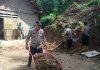 Sinergitas Tiga Pilar, Polisi Bersihkan Material Longsor di Trenggalek