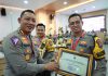 Polrestabes Surabaya Raih Penghargaan Penyelesaian Perkara Lalu Lintas Terbaik Tingkat Polda Jatim