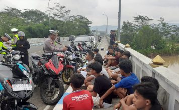 Polres Pacitan Gelar Razia Balap Liar di JLS, 20 Unit Motor Berhasil Diamankan
