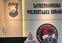 Polrestabes Surabaya Kembali Berhasil Amankan Tersangka Pengedar Narkoba