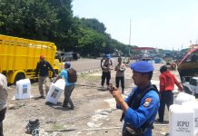 Pasca Hitung Suara, TNI-Polri Kawal Ketat Kotak Suara Pemilu di Perairan Probolinggo