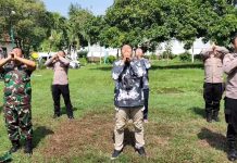 Jaga Stamina, Polres Pasuruan Kota Ajak PPK Olah Raga Ringan Sebelum Bertugas