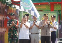 Kapolres Pasuruan Bersama Pj Bupati Lepas Mudik Gratis