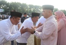 Kapolres Pasuruan Gelar Sholat Idul Fitri 1445 H Bersama Keluarga Besar Polres Pasuruan di Masjid Rofiqul Ummah