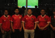 Serunya Nobar Timnas Indonesia Vs Korsel di Halaman Polres Pasuruan, Bisa Dapat Doorprize Lur