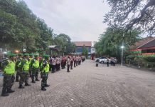 Cek Kesiapan Personil Pengamanan Pengajian Gus Iqdam, Polres Pasuruan Bersama Instansi Terkait Melaksanakan Apel Pengamanan