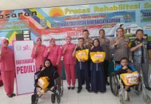 Menjelang Hari Bhayangkara Ke-78, Polres Pasuruan Gelar Bakti Sosial Dan Pengobatan Gratis Untuk Kaum Disabilitas