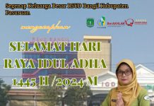 Direktur Dan Seluruh Civitas Hospitalia RSUD Bangil Kabupaten Pasuruan Mengucapkan Selamat Hari Raya Idul Adha 1445 H