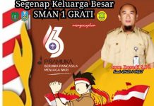 Segenap Keluarga Besar SMAN 1 GRATI mengucapkan selamat Hari Pramuka “Maju Terus Gerakan Pramuka Indonesia”