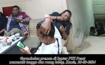 Kantor PWI Pusat Dijaga Gerombolan Bertampang Debt Collector, Siapa Mereka?