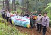 Wujudkan Swasembada Ketahanan Pangan, Polsek Nongkojajar Ajak Masyarakat Manfaat Lahan Kosong