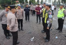 Tingkatkan Disiplin Anggota, Polres Pasuruan Gelar Pemeriksaan Senpi