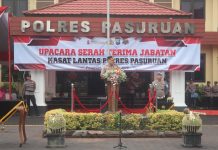 Kapolres Pasuruan Pimpin Sertijab, Kenaikan Pangkat, dan Wisuda Purnabakti