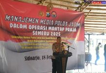 Jelang Pelantikan Kepala Daerah, Manajemen Polda Jatim Gelar Ngopi Bareng Awak Media